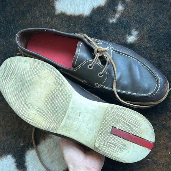 Prada Authentic Leather Moccasins | Elegant & Stylish | Luxury Designer EU 42 - Picture 6 of 12